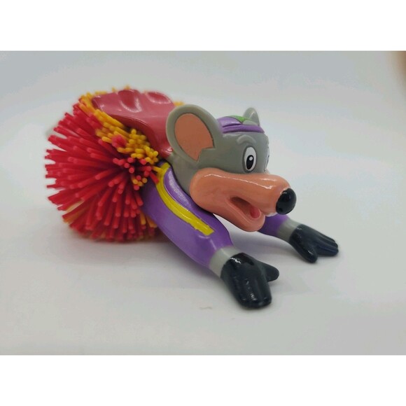 Vintage Chuck E Cheese PVC Koosh Ball Figure Prize Toy Chuckie Super Flying - Picture 2 of 9